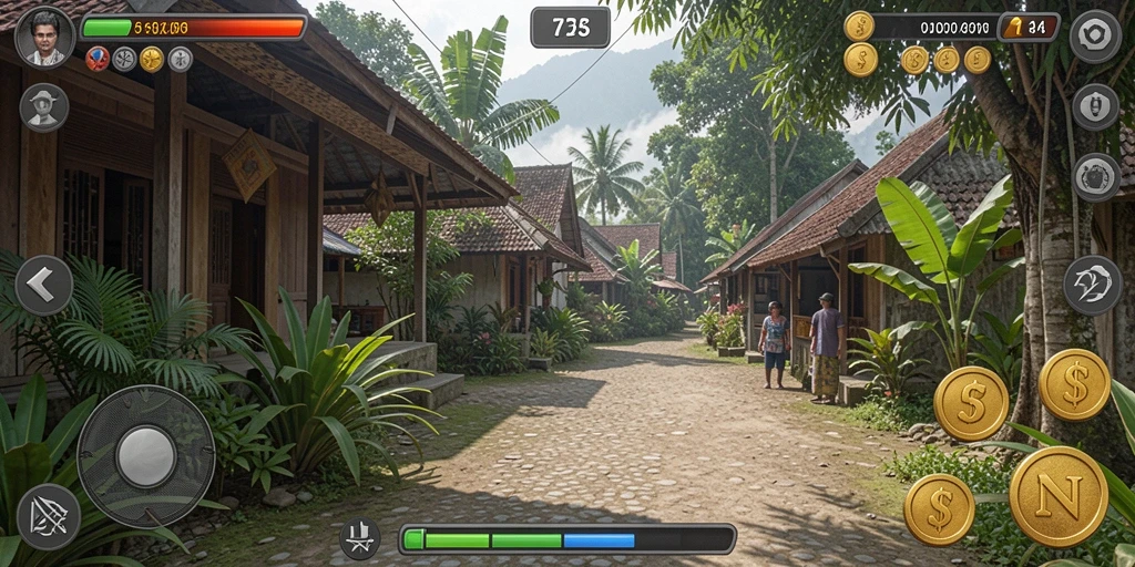 Tampilan awal LUCKYMINO yang menarik dan intuitif.
