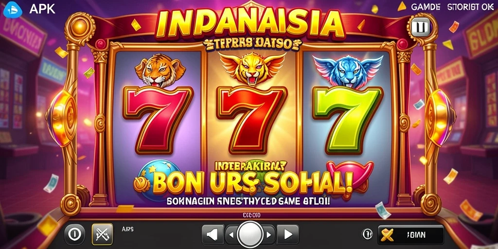 Screenshot menunjukkan menu utama yang menarik.