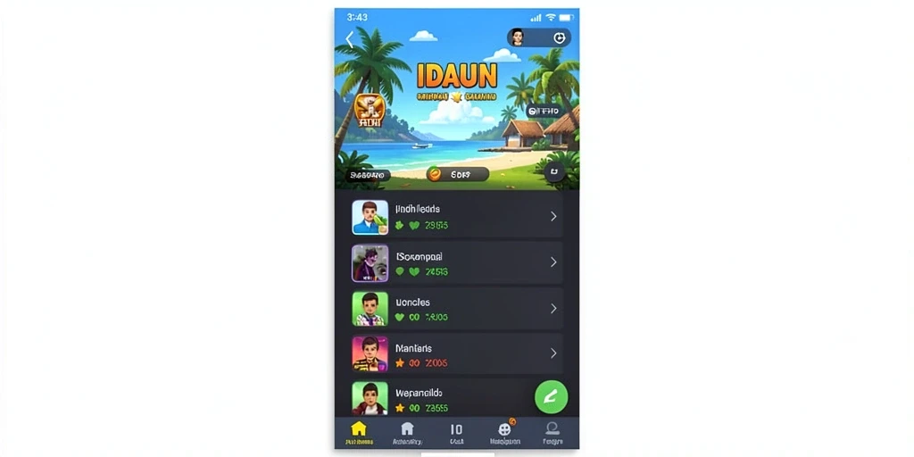 Tampilan menu utama yang menarik dan intuitif.