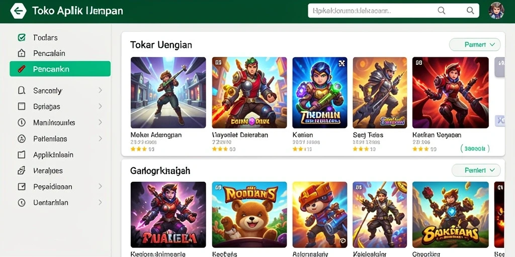 Tampilan antarmuka yang sederhana dan menarik.