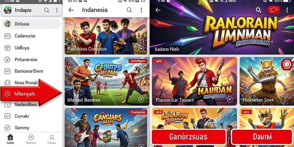 Tampilan menu utama yang menawan dan intuitif.