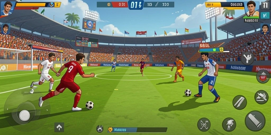 Gambar permainan dengan tema slot yang menarik.