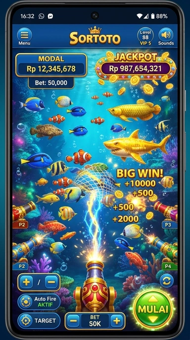 Galeri pratinjau visual sortoto build APK resmi terbaru